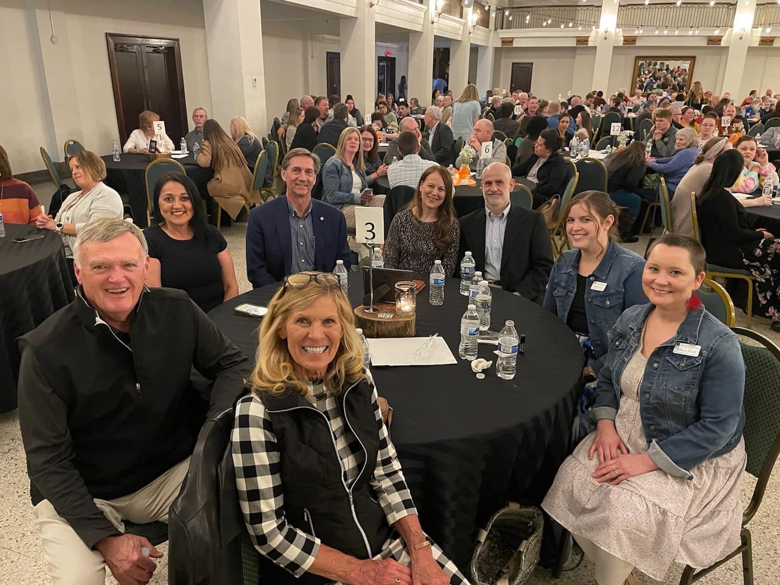Table at the YFC banquet